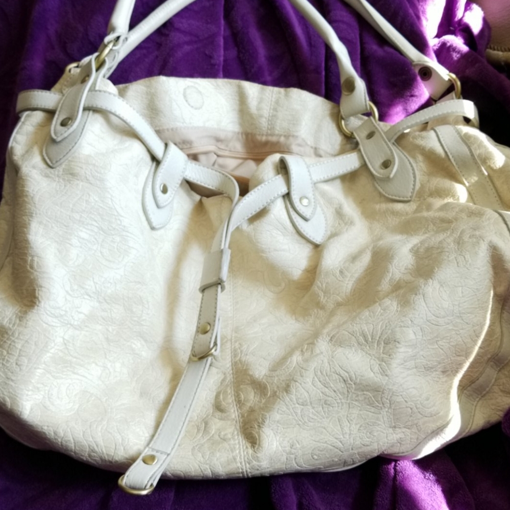 Large leather tote